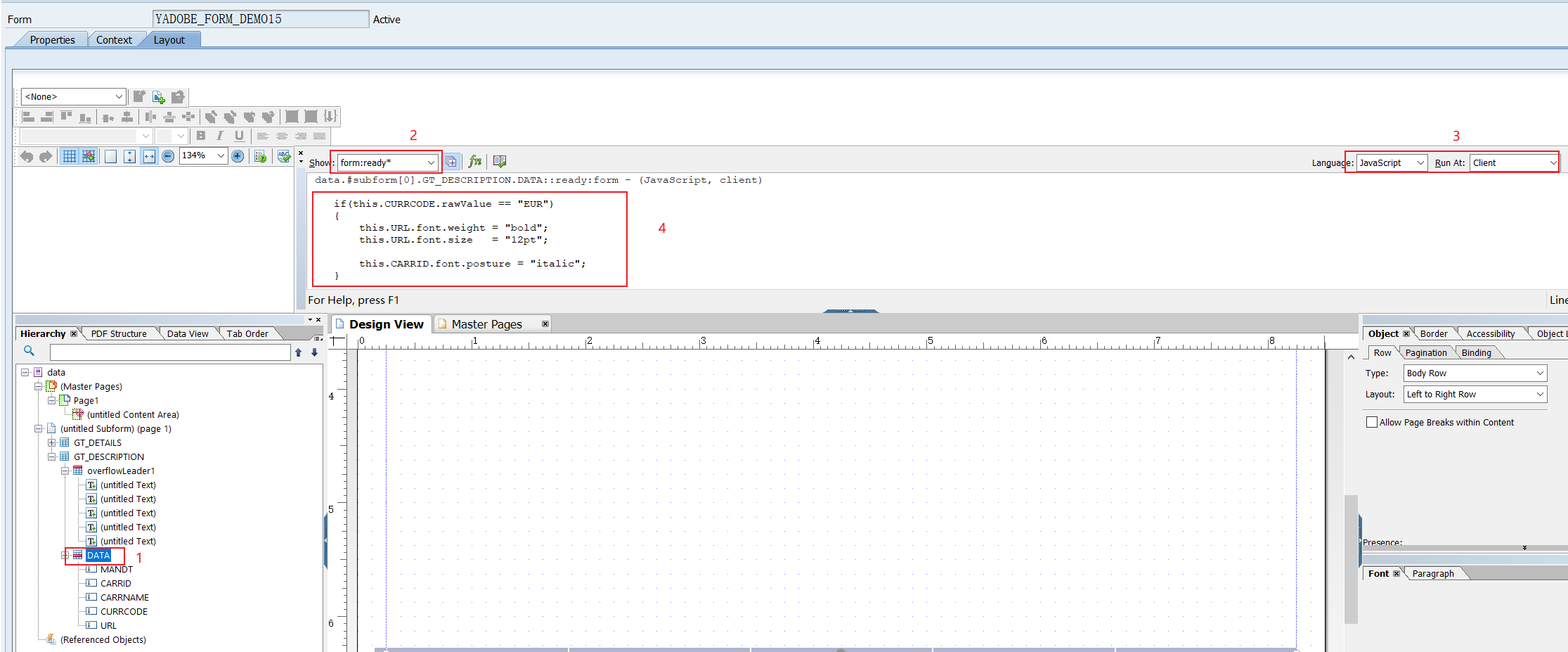 23.Adobe Form_JS_编写脚本